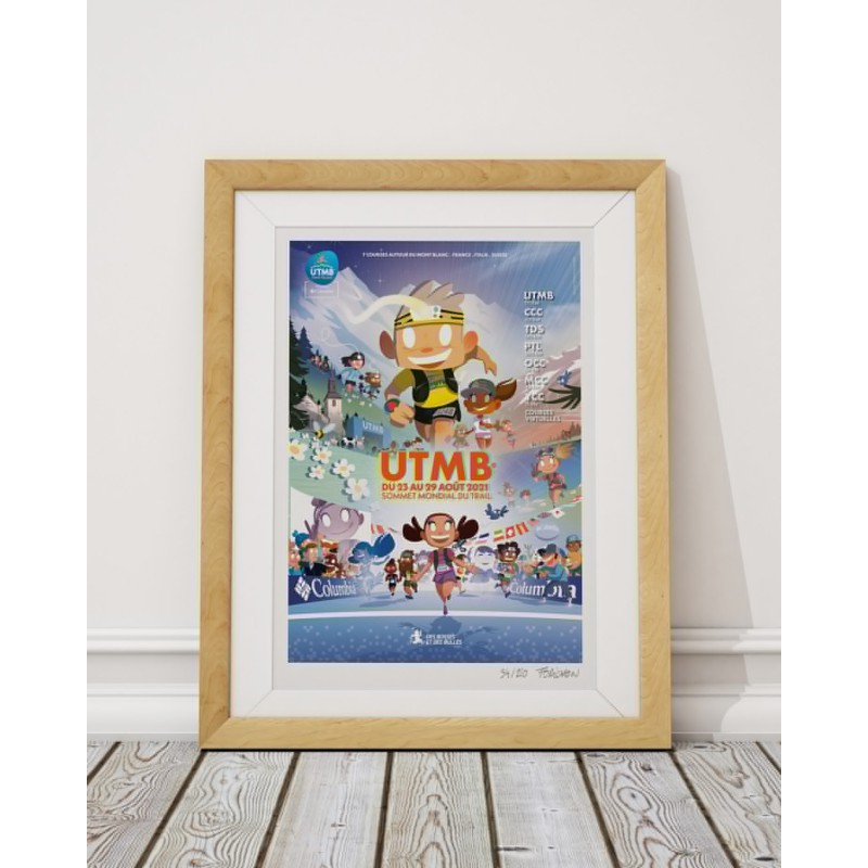 Affiche "L'UTMB par Des Bosses et Des Bulles"